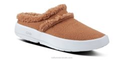 Chestnut OOFOS Women's OOcoozie Mule Shoe 404R102