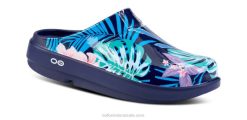 Hawaiian Flora OOFOS Women's OOcloog Limited Edition Clog 404R99