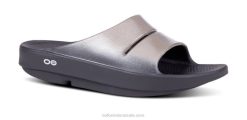Latte OOFOS Women's OOahh Luxe Slide Sandal 404R37