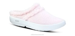 Pink OOFOS Women's OOcoozie Mule Shoe 404R107