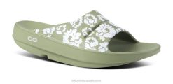 Sage Tropics OOFOS Women's OOahh Limited Slide Sandal 404R12
