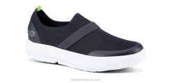 White Black OOFOS Women's OOmg Low Shoe 404R78