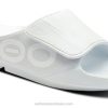 White OOFOS Men's OOahh Sport Flex Sandal 404R144